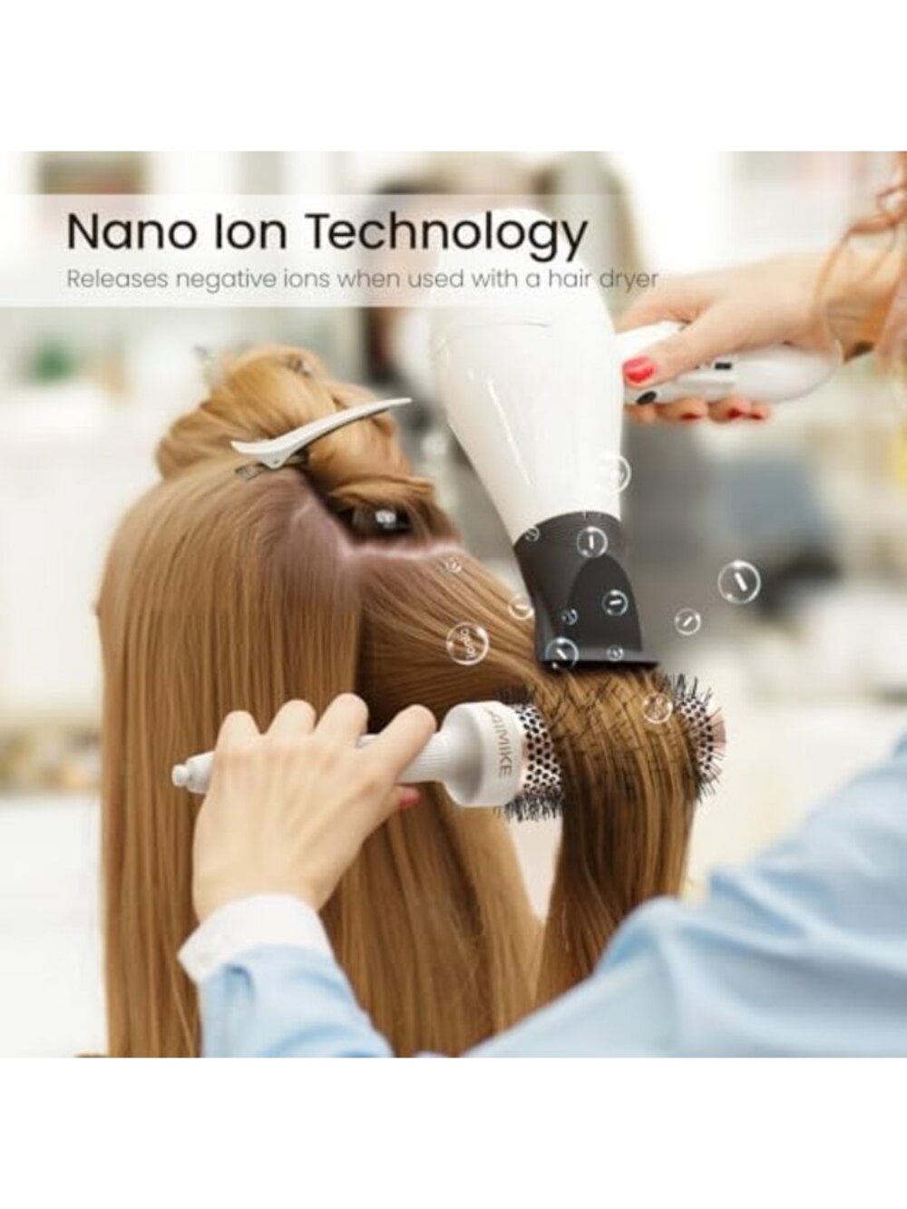 Round Blowout Brush for Fine Hair - 1.7” Medium Styling Tool for Volume & Shine - Picture 6 of 6